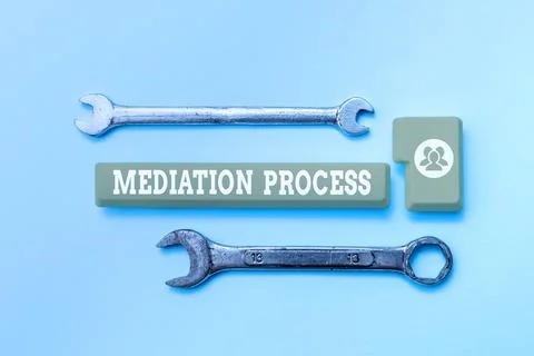 Text caption presenting Mediation Process. Business idea informal and flexible Stock Photos