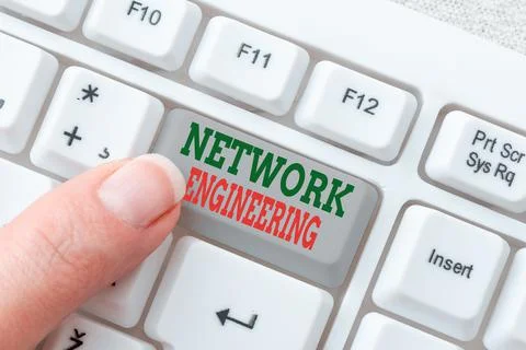 Text caption presenting Network Engineering. Business concept professional who Stock Photos