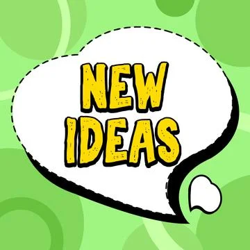 Text caption presenting New Ideas. Conceptual photo something original or fresh Stock Illustration