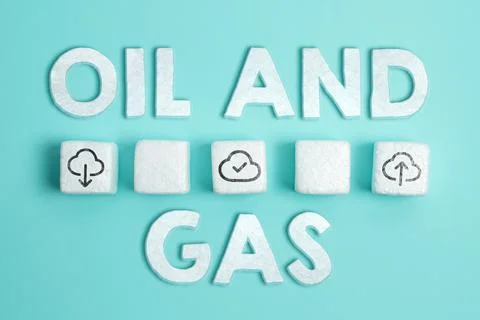 Text caption presenting Oil And Gas. Business approach Exploration Extraction Stock Photos