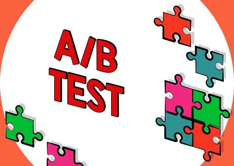 Text caption presenting A Or B Test. Business approach test to determine 스톡 일러스트