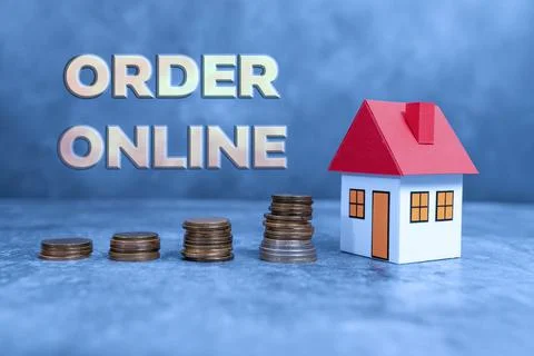 Text caption presenting Order Online. Conceptual photo Buying goods and services Foto stock