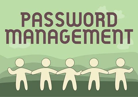 Text caption presenting Password Management. Internet Concept software used to Stock Illustration