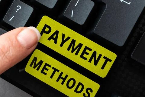 Text caption presenting Payment Methods. Business overview Several ways utilized Stock Photos