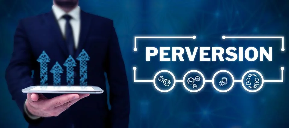 Text caption presenting Perversion. Business approach describes one whose Stock Photos