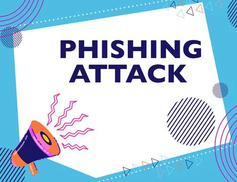 Text caption presenting Phishing Attack. Business approach attempt to gain Illustration