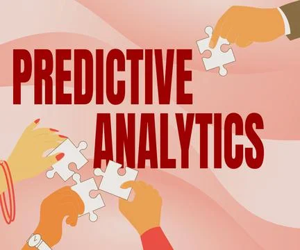 Text caption presenting Predictive Analytics. Business idea Optimize Collection イラスト素材