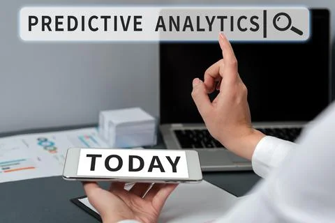 Text caption presenting Predictive Analytics. Business idea Optimize Collection 写真素材