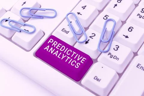 Text caption presenting Predictive Analytics, Word for Optimize Collection Ac 写真素材