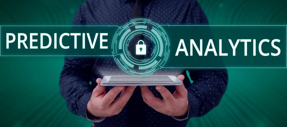 Text caption presenting Predictive Analytics. Business showcase Optimize Stock Photos