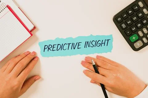 Text caption presenting Predictive InsightProactive Fault Management System an 库存照片