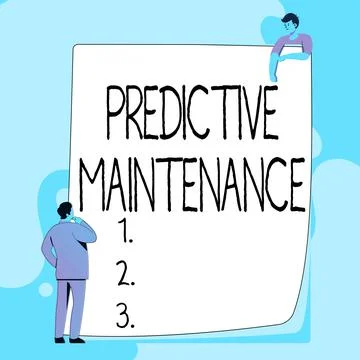 Text caption presenting Predictive Maintenance. Concept meaning Predict when Stock Illustration