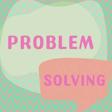 Text caption presenting Problem Solving. Internet Concept having a good Illustrazione stock