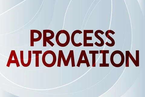 Text caption presenting Process Automation. Business showcase Transformation 스톡 일러스트