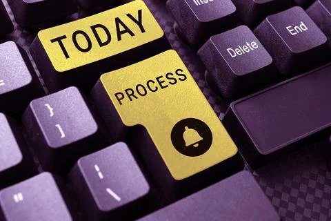 Text caption presenting Process. Business concept series of progressive Stock Photos