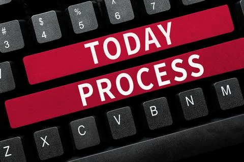 Text caption presenting Process. Concept meaning series of progressive 스톡 사진