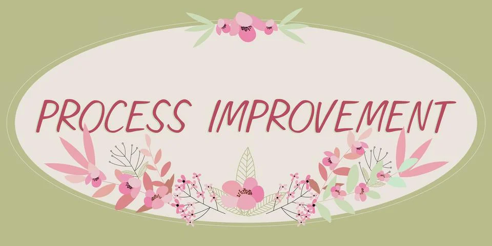 Text caption presenting Process Improvement. Word Written on Optimization Meet Stock Illustration