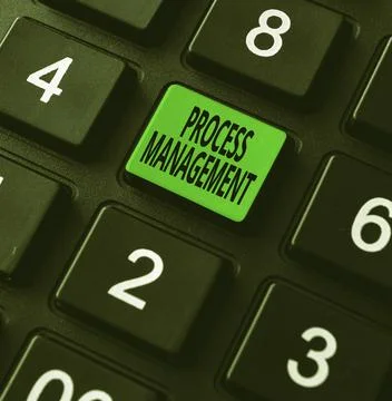 Text caption presenting Process Management. Business overview aligning processes Stock Photos