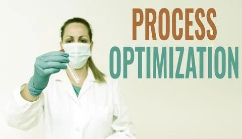 Text caption presenting Process Optimization. Word for Improve Organizations Stock Photos