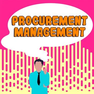 Text caption presenting Procurement Management. Internet Concept buying Goods Stock Illustration