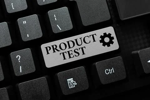 Text caption presenting Product Test. Internet Concept process of measuring the Stock Photos