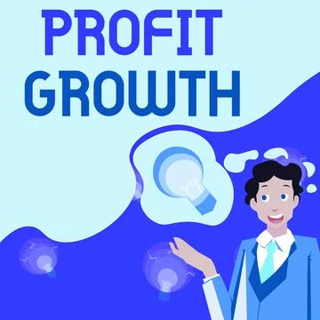Text caption presenting Profit Growth. Internet Concept Objectives Interrelation Stock Illustration