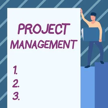 Text caption presenting Project Management. Word for Application Process Skills Illustrazione stock