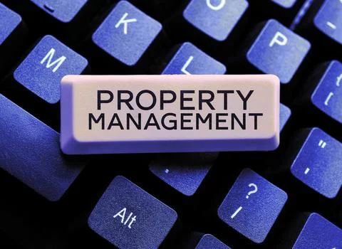 Text caption presenting Property Management. Business approach Overseeing of Stock Photos