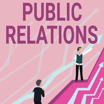 Text caption presenting Public Relations. Internet Concept practice managing 스톡 일러스트