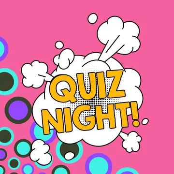 Text caption presenting Quiz Night. Business approach evening test knowledge 스톡 일러스트