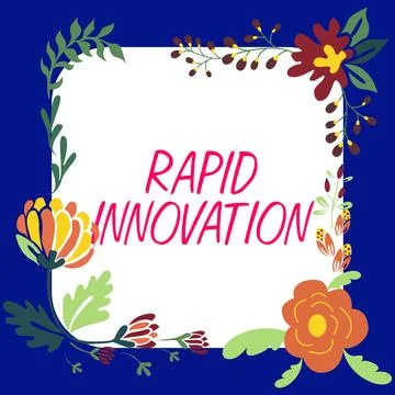 Text caption presenting Rapid Innovation. Internet Concept characteristic of a Stock Illustration