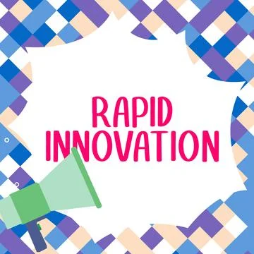 Text caption presenting Rapid Innovation. Business showcase characteristic of a Illustration