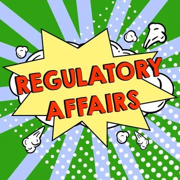Text caption presenting Regulatory Affairs. Internet Concept the desire of Stock Illustration