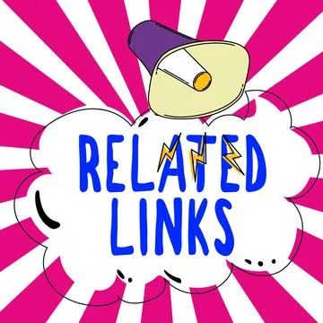 Text caption presenting Related Links. Business concept Website inside a Webpage イラスト素材
