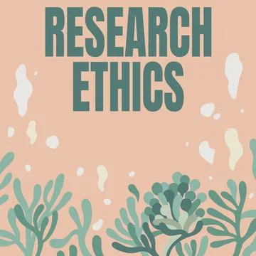 Text caption presenting Research Ethics. Business concept interested in the Ilustração Stock
