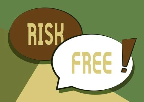 Text caption presenting Risk Free. Business showcase used to describe something 库存插图