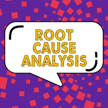 Text caption presenting Root Cause Analysis. Internet Concept Method of Problem イラスト素材