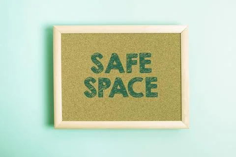 Text caption presenting Safe Space. Conceptual photo a place or room in which 写真素材