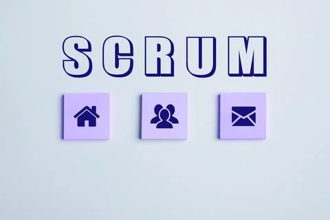 Text caption presenting Scrum. Business concept handwriting as distinct from Foto stock