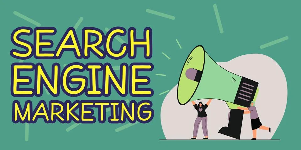 Text caption presenting Search Engine Marketing. Business approach promote Stock-Illustration