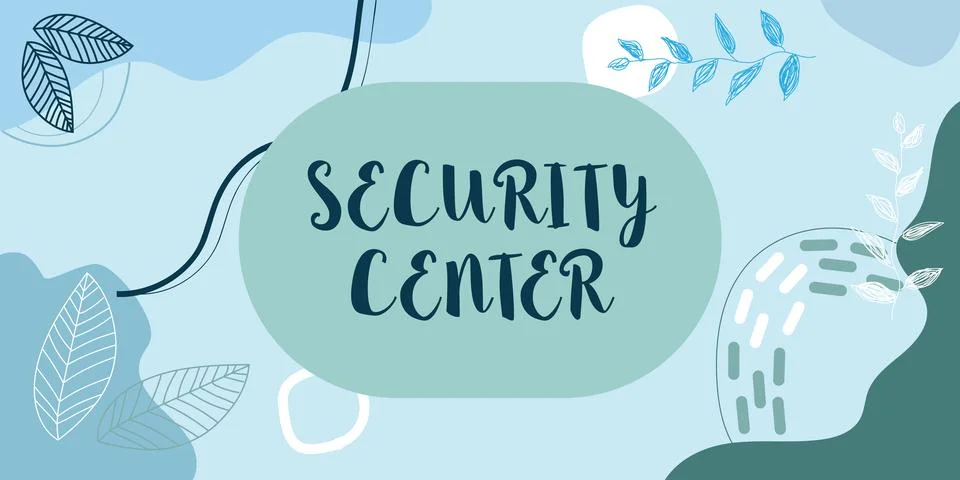 Text caption presenting Security Center. Business approach centralized unit that Stock Illustration