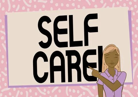 Text caption presenting Self Care. Business overview practice of taking action Illustrazione stock
