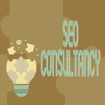 Text caption presenting Seo Consultancy. Conceptual photo specialize in Stock Illustration