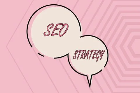Text caption presenting Seo Strategy. Internet Concept Techniques and tactics to Stock Illustration