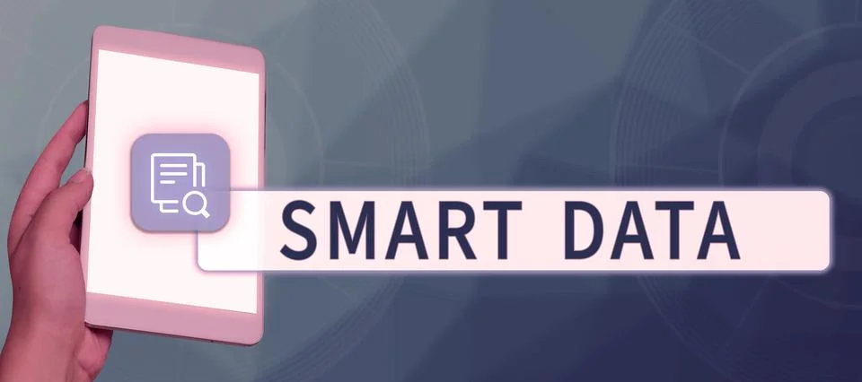 Text caption presenting Smart Data. Internet Concept digital information that is 写真素材