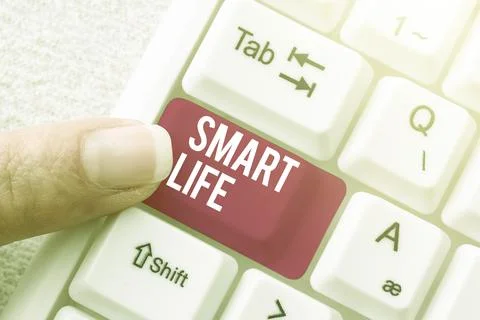Text caption presenting Smart Life. Internet Concept approach conceptualized Stock Photos