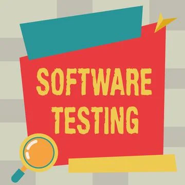 Text caption presenting Software Testing. Business approach investigation Stock Illustration