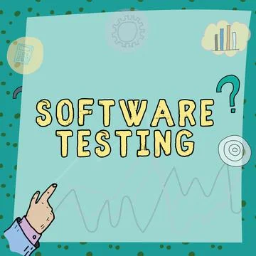 Text caption presenting Software Testing. Business idea greet advertiser that Stock Illustration