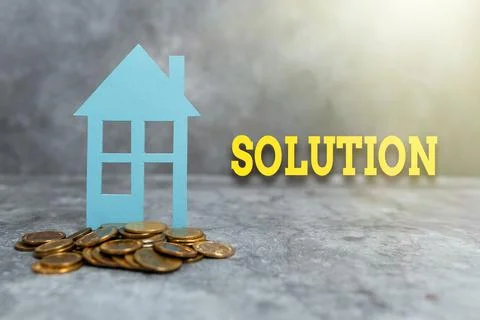 Text caption presenting Solution. Business concept the ways to solve a problem Foto stock