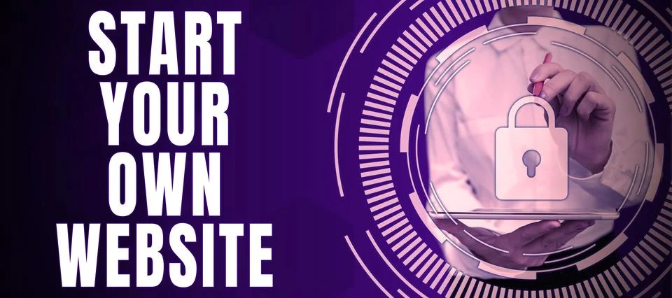 Text caption presenting Start Your Own Website. Business approach serve as Stock Photos